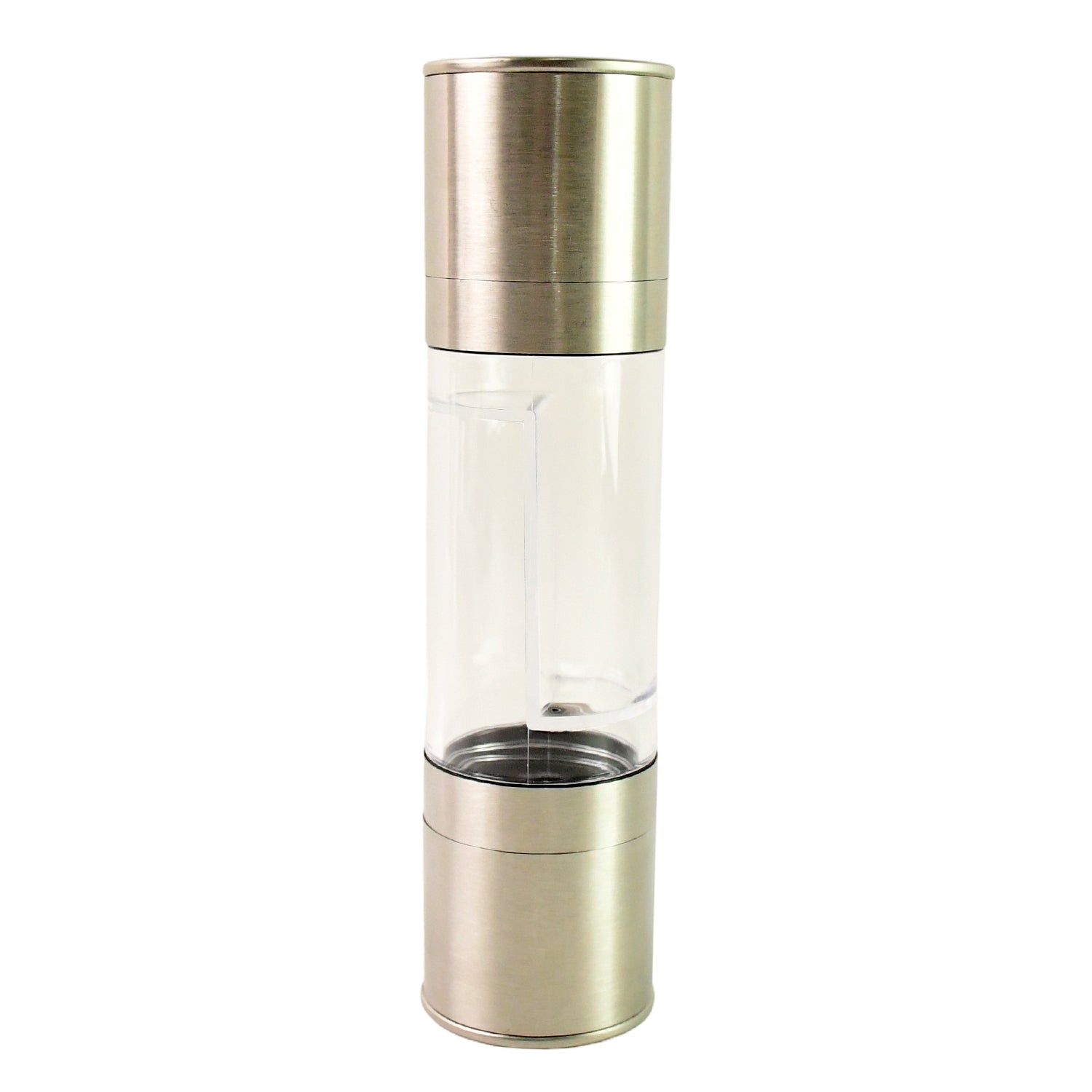 Stainless Steel Twin Spice Mill for Salt & Pepper Stainless Steel Twin Spice Mill for Salt & Pepper